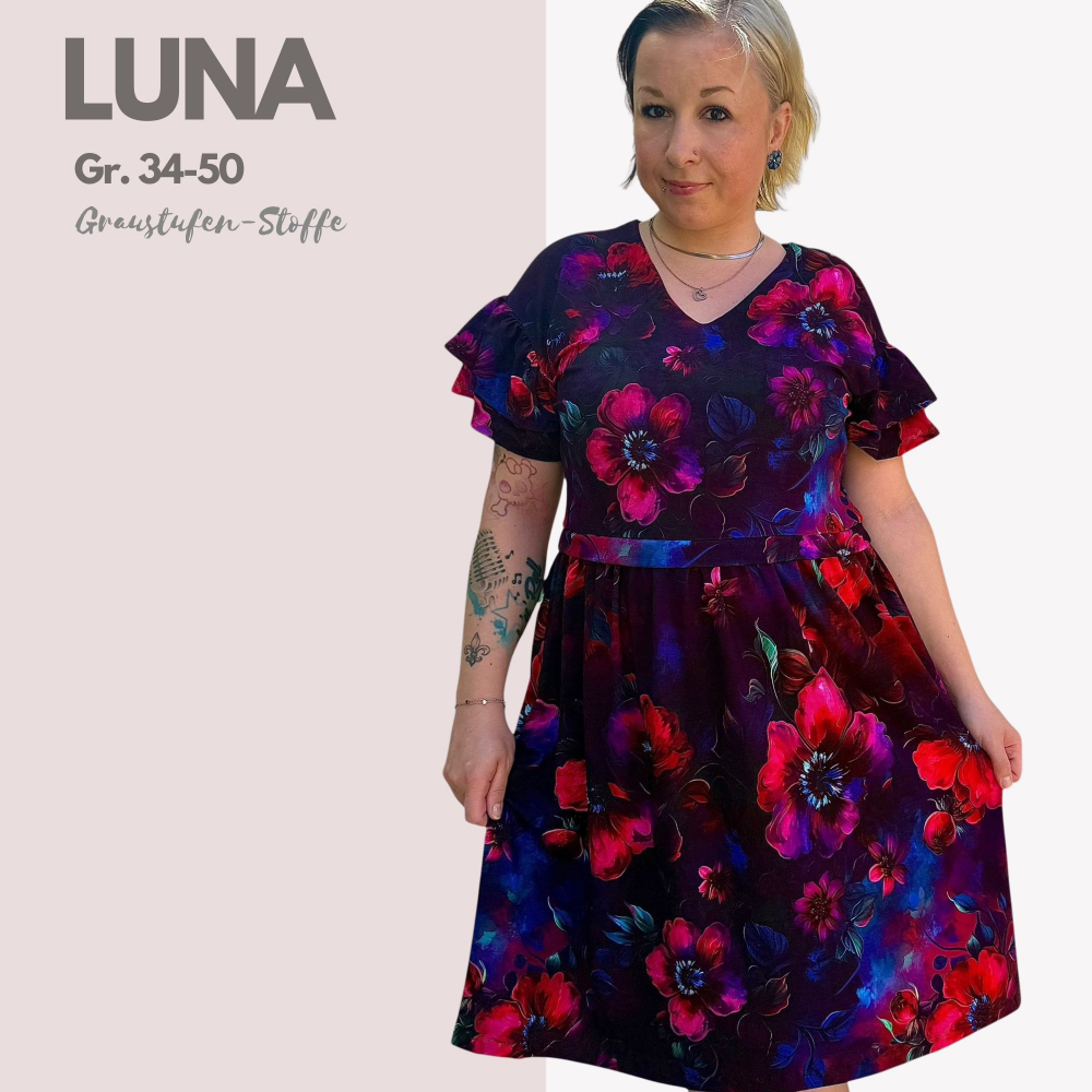 PDF-Schnittmuster Sommerkleid LUNA, GR. 34-50 